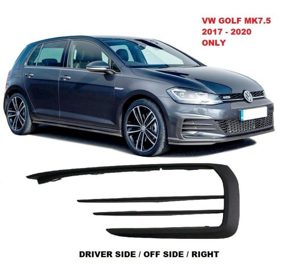 VW GOLF MK7.5 GTI FRONT BUMPER GRILLE RIGHT SIDE O/S 5G0853666P9B9