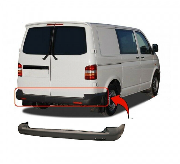 VW TRANSPORTER T5 T5.1 2003 - 2012 REAR TEXTURE BUMPER
