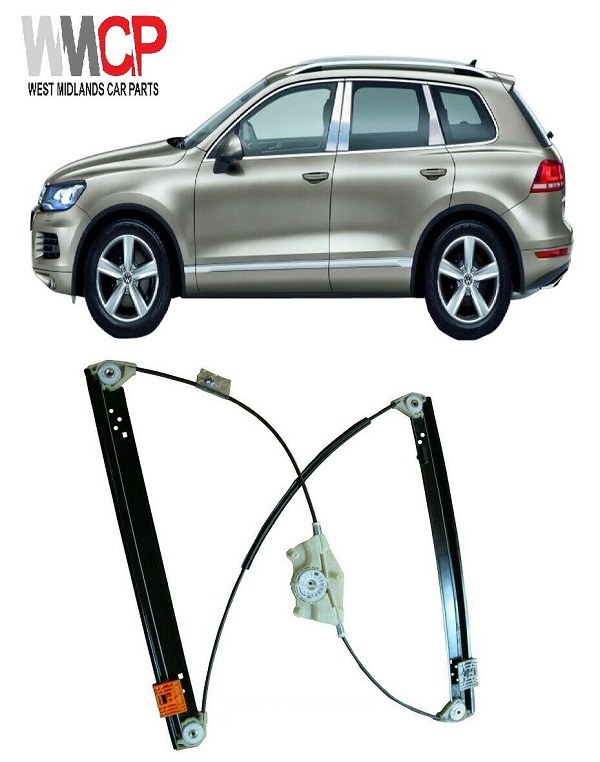 VW TOUAREG 2002-2006 FRONT DRIVER SIDE WINDOW REGULATOR - Image 2